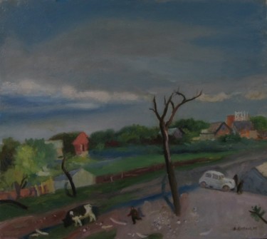 Картина под названием "Дождь прошел" - Владимир Арсёнов, Подлинное произведение искусства