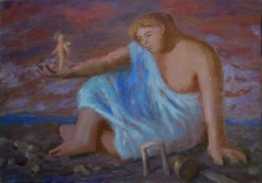 Картина под названием "Лети, малыш" - Владимир Арсёнов, Подлинное произведение искусства, Масло