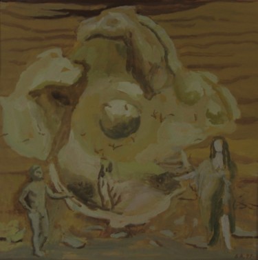 Картина под названием "Серебряный век" - Владимир Арсёнов, Подлинное произведение искусства, Масло