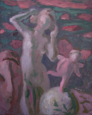 Painting titled "Лети, малыш-2" by Vladimir Arsionov, Original Artwork, Oil