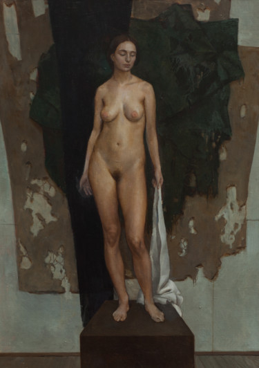 Schilderij getiteld "Alexandra" door Arseny Nefedov, Origineel Kunstwerk