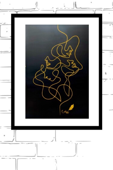Картина под названием "Untold Story" - Arshi Rana, Подлинное произведение искусства, Акрил