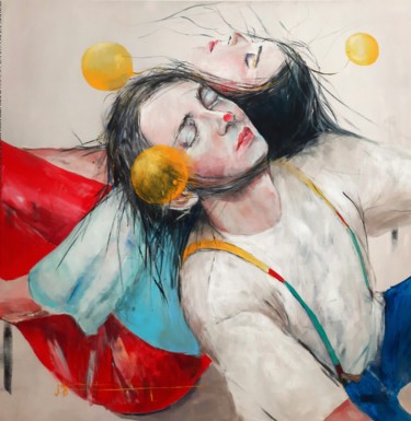 Peinture intitulée "Byłem Jestem i zaws…" par Agnieszka Banasiak, Œuvre d'art originale, Acrylique