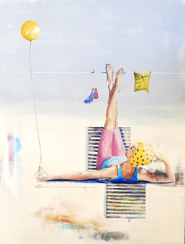 Peinture intitulée "Letni balans II" par Agnieszka Banasiak, Œuvre d'art originale, Acrylique