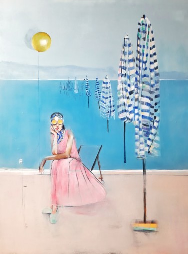 Peinture intitulée "Wakacje 2021" par Agnieszka Banasiak, Œuvre d'art originale, Acrylique