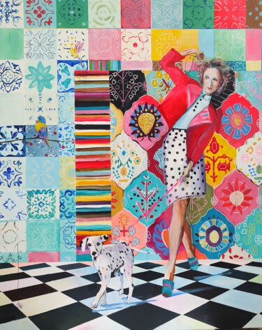 Malarstwo zatytułowany „Droga do szczęścia 3” autorstwa Agnieszka Banasiak, Oryginalna praca, Akryl