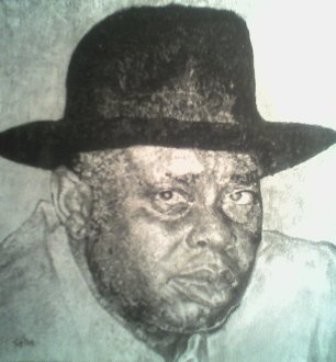 Desenho intitulada "Chief Alamieyeseigha" por Affordable Art, Obras de arte originais, Outro