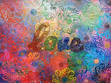 Картина под названием "United Colours of L…" - Ayda Alp, Подлинное произведение искусства, Акрил