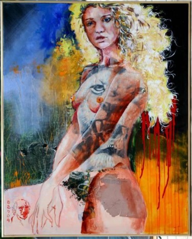 Painting titled "Dan - Roselyne et l…" by Dan, Original Artwork