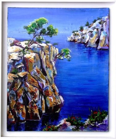 Schilderij getiteld "Dan - Calanque" door Dan, Origineel Kunstwerk