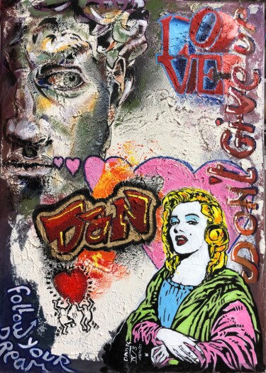 Malerei mit dem Titel "Street Art" von Dan, Original-Kunstwerk, Acryl