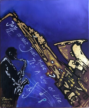 Painting titled "Jazz" by Dan, Original Artwork, Acrylic