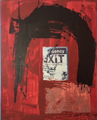 Peinture intitulée "Exit" par Dan, Œuvre d'art originale, Acrylique