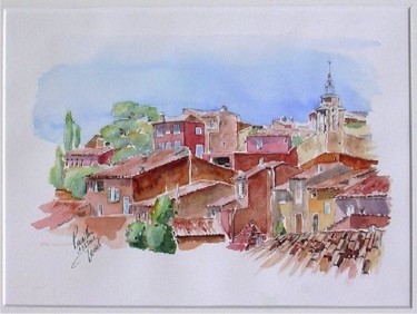 Schilderij getiteld "Dan - Roussillon" door Dan, Origineel Kunstwerk