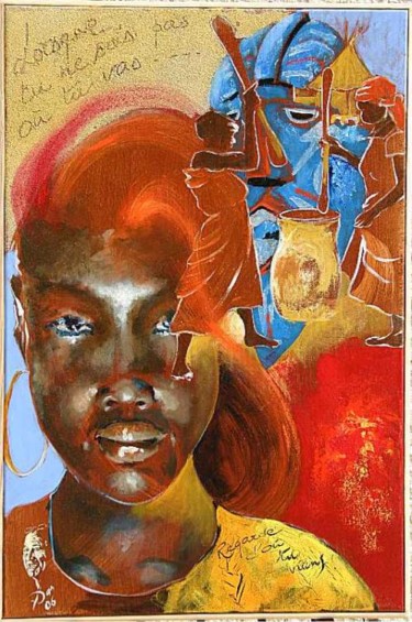 Painting titled "Dan - Africa-2" by Dan, Original Artwork