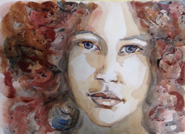 Peinture intitulée "Travail de Suzana D…" par Dan, Œuvre d'art originale, Aquarelle