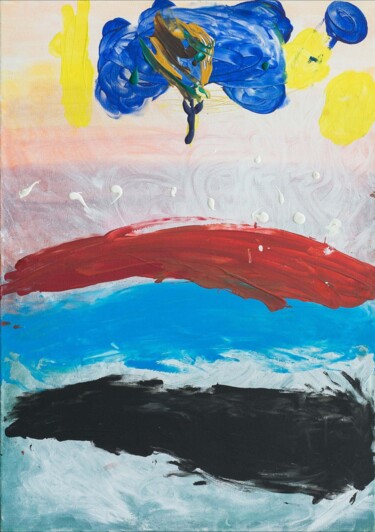 Картина под названием "Эдельвейс" - Art Dalyna, Подлинное произведение искусства, Акрил Установлен на Деревянная рама для но…