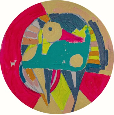 Картина под названием "Птица" - Art Dalyna, Подлинное произведение искусства, Акрил Установлен на Деревянная рама для носилок