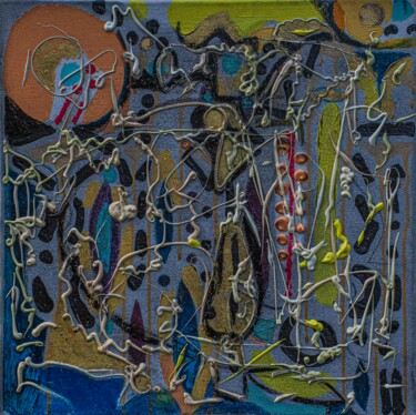 Картина под названием "ВЕНЕЦИЯ" - Art Dalyna, Подлинное произведение искусства, Акрил Установлен на Деревянная рама для носи…