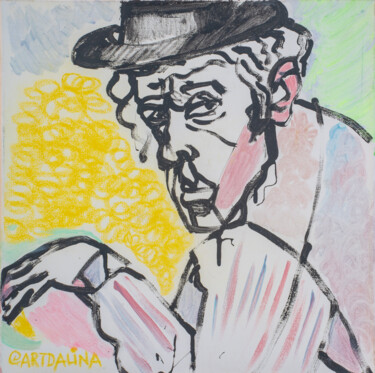 Peinture intitulée "Tom Waits" par Art Dalyna, Œuvre d'art originale, Acrylique Monté sur Châssis en bois