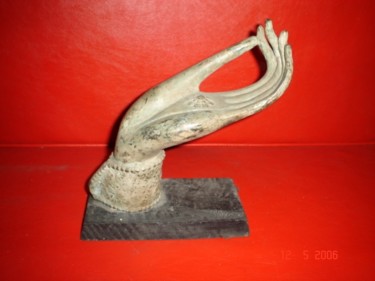 Sculpture titled "BUDDHA 'S HAND no.1" by Art Deco Chiangmai Thailand Odyaiphsaal Etch, Original Artwork
