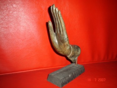 Sculpture titled "BUDDHA 'S HAND no.2" by Art Deco Chiangmai Thailand Odyaiphsaal Etch, Original Artwork