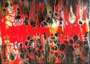 Peinture intitulée "Mar Vermelho" par Art Estanislau, Œuvre d'art originale, Acrylique