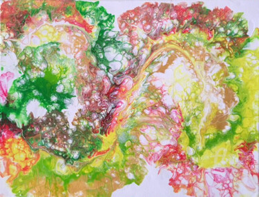 Malerei mit dem Titel "Floral" von Art Estanislau, Original-Kunstwerk, Acryl