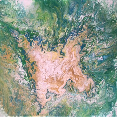 Peinture intitulée "Lagoa de Areia" par Art Estanislau, Œuvre d'art originale, Acrylique