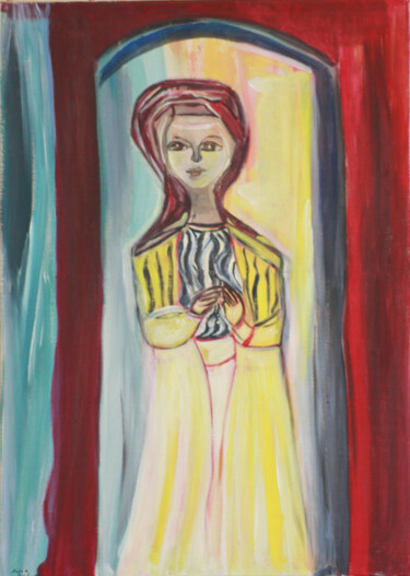 Peinture intitulée "L'orient" par Rafqa, Œuvre d'art originale, Acrylique