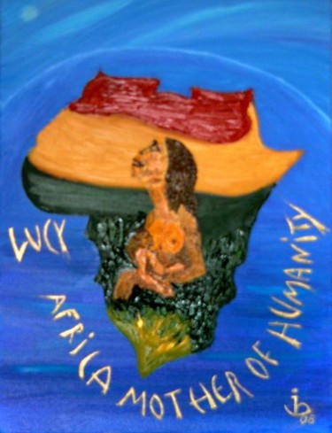 Peinture intitulée "Africa Mother of Hu…" par Jacques Bonjour, Œuvre d'art originale