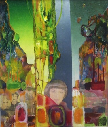 Картина под названием "Встреча с Мирей Мат…" - Art From Mantulin, Подлинное произведение искусства, Масло