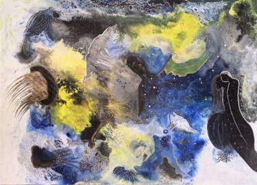 Malerei mit dem Titel "Modern painting "Na…" von Sandra Turk, Original-Kunstwerk, Acryl