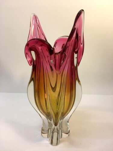 Художественная композиция под названием ""Vase"by Josef Hosp…" - Art Glass, Подлинное произведение искусства, Столовое искус…