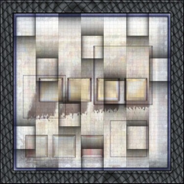 Arts numériques intitulée "All Square" par Art Grafts, Œuvre d'art originale, Peinture numérique Monté sur Aluminium
