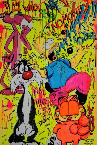 Pintura titulada "AAAAH No Money No B…" por Art Hugo, Obra de arte original, Acrílico