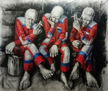 Картина под названием "Новая спецодежда Ne…" - Сергей Караваев, Подлинное произведение искусства, Масло