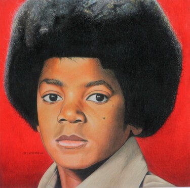 Disegno intitolato "Portrait of Michael…" da Art Kazed, Opera d'arte originale, Matita
