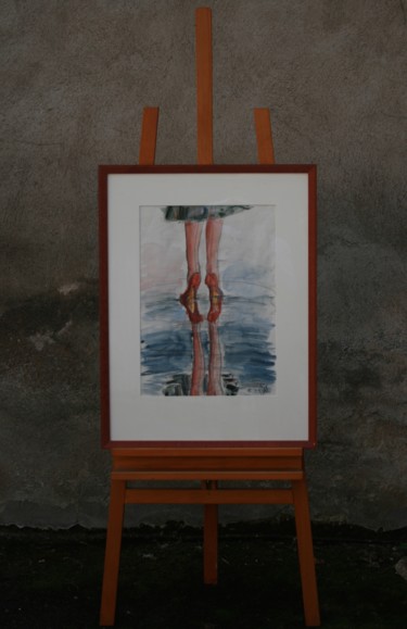 Malerei mit dem Titel "Pfütze Beine" von Art La Chapelle, Original-Kunstwerk