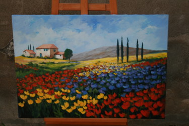 Pintura intitulada "Toscana" por Art La Chapelle, Obras de arte originais