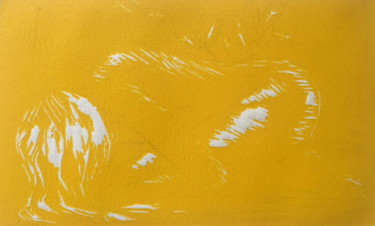 Estampas & grabados titulada "groc1.jpg" por Laya Garcia, Obra de arte original, Xilografía
