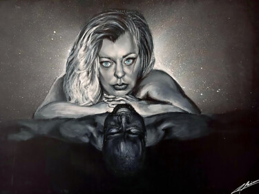 Peinture intitulée "Black Queen" par Art_lexia, Œuvre d'art originale, Acrylique