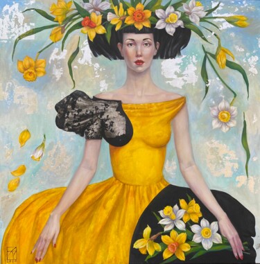 Картина под названием "spring" - Maria Aristova, Подлинное произведение искусства, Акрил