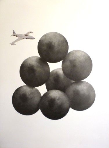 Dessin intitulée "p-10-avion-2.jpg" par Marie Agnes Annic, Œuvre d'art originale