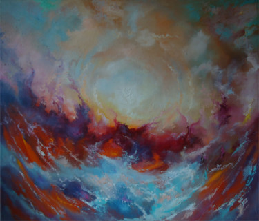 Картина под названием ""Небесный шторм"" - Sergey Mogilevskiy (Mogellan), Подлинное произведение искусства, Масло