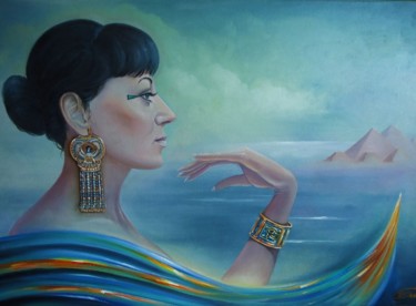 Картина под названием ""Египтянка"" - Sergey Mogilevskiy (Mogellan), Подлинное произведение искусства, Масло