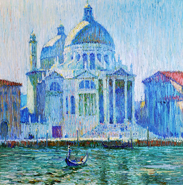 Painting titled "Venice" by Pavlo Hotsyk, Original Artwork, Oil