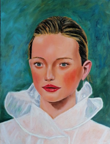 Painting titled "Anastasia" by Petar Šibenik, Original Artwork, Oil