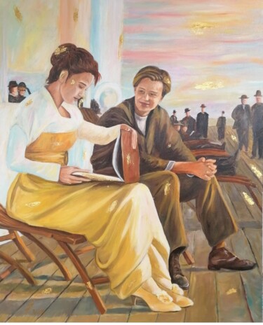 Painting titled "Jack and Rose" by Petar Šibenik, Original Artwork, Oil