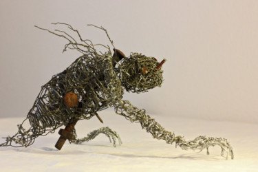 Sculpture intitulée "Sculpture métal rec…" par Vortex, Œuvre d'art originale